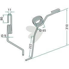 Bakre etterharvstind 3537056 for optimal jordforberedelse og betjening.