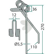 Effektiv etterharvpinn for Saxonia, ideell for å forbedre jordstrukturen.