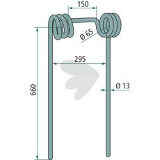 660mm etterharvspinne, utmerket for intensiv jordbearbeiding og feltpleie.