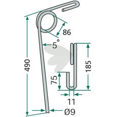 400530 etterharvspinne fra Väderstad for nøyaktig jordbearbeiding.