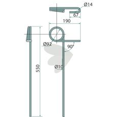 Kverneland etterharvstil, perfekt for effektiv og nøyaktig bearbeiding.