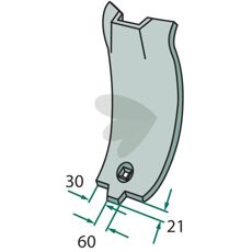 Ledskjær for midtdel, designet for nøyaktig skjæring.