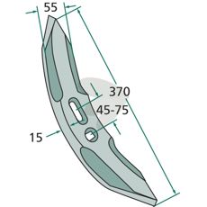 Smidd skjæredel, designet for overlegen ytelse og holdbarhet.