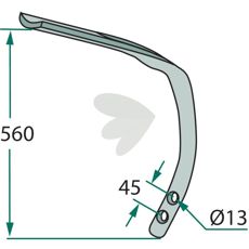 Under del 422721, viktig komponent for landbruksmaskiner.