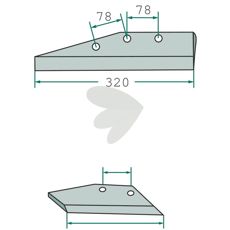 Skjær til høyre for eldre modeller, ideell for effektivt arbeid i felt.