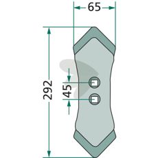 Skjær K32, robust og holdbart alternativ for jordbruk og konstruksjon.