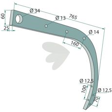 Fleksibel pinne for smidig bruk innen landbruk og anlegg.