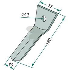 Standard avskraper, perfekt for å holde utstyr effektivt og rent.