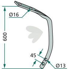 Underpartsdel av type VFM, avgjørende for korrekt montering og drift.