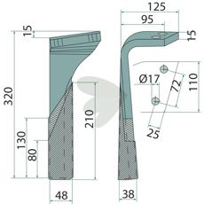 Rotorharvpigg som gir fantastisk ytelse og holdbarhet ved jordbearbeiding.