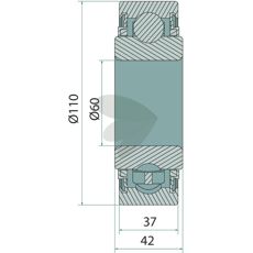 Kulelager av høy kvalitet, designet for langvarig og pålitelig bruk.