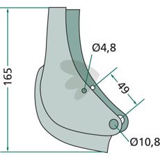 Skjær Kleine 165mm, ideell for presisjon i høsting.