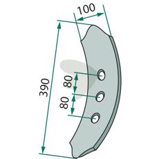 Høyre vridd forskjær, designet for å optimere skjæreyteevnen.