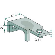 Feste Ram 40X10 for stabil montering og trygg bruk.