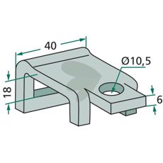 Feste 40X18 for utholdende og sikker installasjon av utstyr.