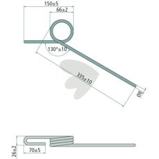 Ultrakvalitativ etterharvpinn Sulky for effektiv jordbearbeiding.