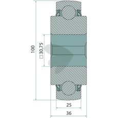 Sporkulelager for smidig drift og effektiv bruk.