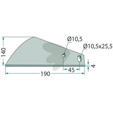 Skrapplate designet for effektiv rengjøring av maskindeler.