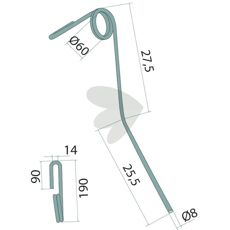 Etterharvspinne S-KM, en del for forbedret jordbearbeiding.