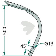 Nedre del Type VF designet for effektiv funksjon innen traktorer og landbruksmaskiner.