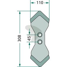 Skjær K31 som tilbyr skarp og effektiv klipping for landbruksutstyr.