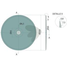 Tallerken N02831A0 optimalisert for effektiv jordbearbeiding og bearbeiding.