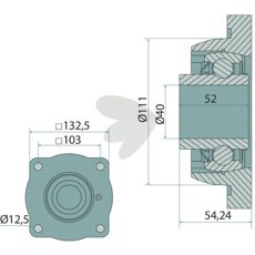 Lagerenhet 52563800, avgjørende for drift av traktorer.
