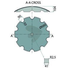 Skive 117122 for traktor, vital for å sikre optimal ytelse.