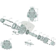 Lagerhus uten flens for firkantakse 30x30 mm, type III, av høy kvalitet.