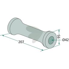 Dette mellomstykket passer i ulike maskiner, sikker og pålitelig ytelse.