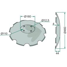 Tallerken i børstestål for effektiv rengjøring og vedlikehold.