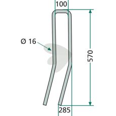 Etterharvpigg Farmet 10592, perfekt for å forbedre jordstrukturen i din dyrking.