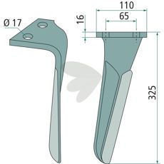 Rotorharvtann for Sulky, ideell for effektiv jordbearbeiding og feltarbeid.