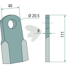 Kniv 3004742, designet for å garantere holdbarhet og presisjon i bruk.