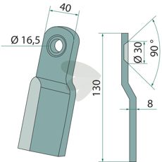 Kniv modell 690617, designet for høy ytelse og holdbarhet.