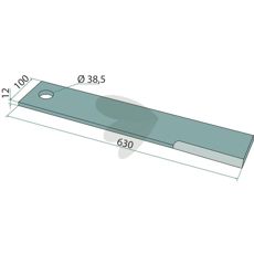 Kniv høyre - KM060126, en viktig reservedel for dine landbruksmaskiner.