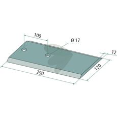 Motkniv - KM060108, en høykvalitetsdel for effektiv gressklipping.