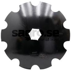 Tannet plate Spedo med sekskanthull Ø37mm, perfekt for effektiv jordforberedelse.