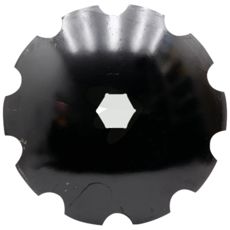 Tannet plate Spedo med firkanthull 41X41mm, ideell for intensiv jordbearbeiding.