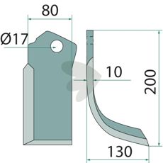 Freskniv høyre 722574, perfekt for presisjon i jordbearbeiding.