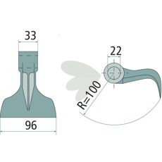 Hammarslag Jx140453, ideell for tøffe bruksområder i landbruket.