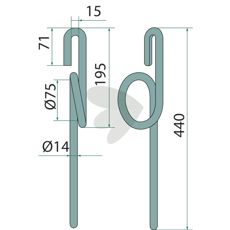 Etterharvspinne som sikrer en jevn og grundig jordsåing.