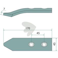 Såskjær med høy presisjon for optimale såresultater i felt.