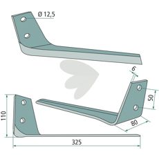 Duraface belagt toppkniv, gir langvarig ytelse og holdbarhet.