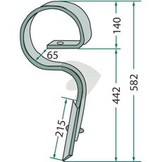 Fjærpinne Kw111099002, kritisk komponent for maskinens smidige funksjon.