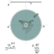 Skive Kl810921, designet for å maksimere bearbeidingseffektiviteten.