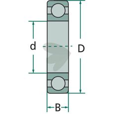 Sporkulelager 671105, ideelt for jevn drift av maskindeler.
