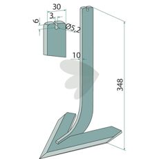 Hakkepinne 405620, robust og effektiv for jordbearbeiding.