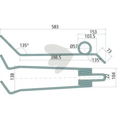 Etterharvpinn 10 mm, designet for å optimalisere jordbearbeiding og øke avkastningen.