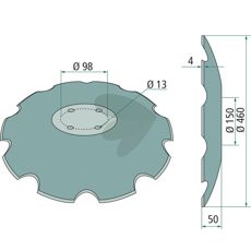 Skive 911902, en robust komponent for jordbearbeiding i landbruket.